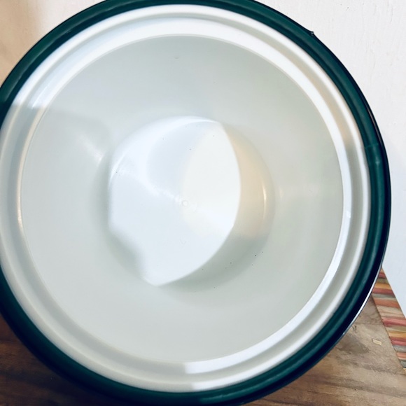 VINTAGE ANTIQUE RETRO ELEGANCE BY KRAFTWARE GREEN GOLD ACCENTS ICE BUCKET - Picture 4 of 11